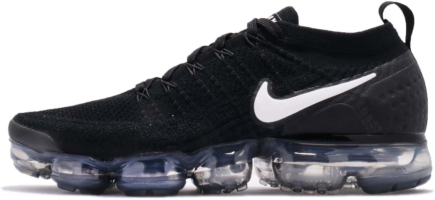 nike vapormax flyknit black and white