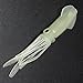 Delight eShop Lot Glow Luminous Soft Hoochie Squid Octopus Skirts Fishing Lure Baits 4.3 inch (10 pcs)