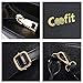 Coofit 3 Pcs Handbag Satchel Purse Top-Handle Shoulder Bag for Women (Black 3)