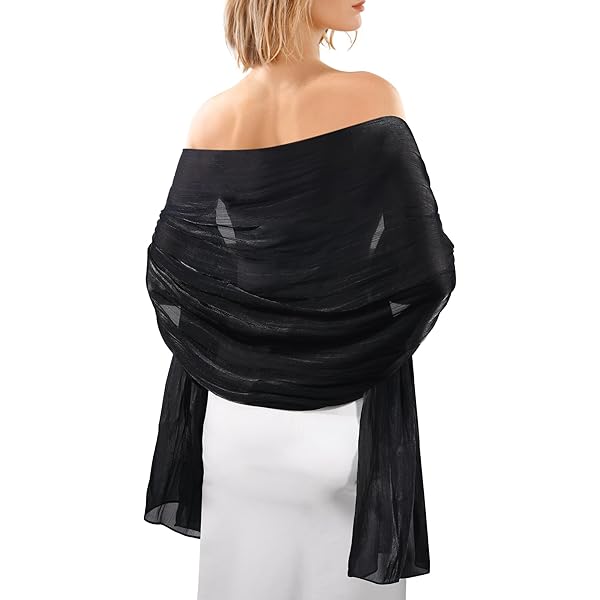 Ipetboom Silver Shawl for Formal Dress Elegant Wrap for Women Versatile Wedding Scarf Evening Shawl at Amazon Women's Clothing store Ipetboom Silver Shawl for Formal Dress Elegant Wrap for Women Versatile Wedding Scarf Evening Shawl at Amazon Women's Clothing store