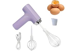 Mini Wireless Household Electric Egg Beater, Mini Household Cordless Electric Hand Mixer, Rechargable Handheld Egg Beater, wi