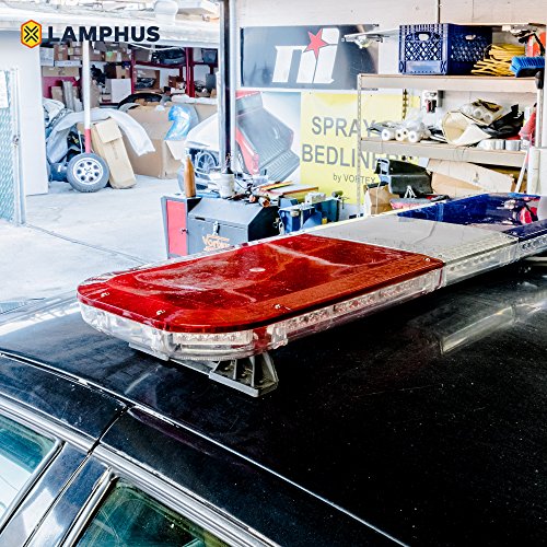 LAMPHUS SolarBlast Full-Size LED Light Bar Center Cover [Fits All Sizes] [Local Regulation Compliant] [Clear] For Emergency Law Enforcement Construction Vehicles