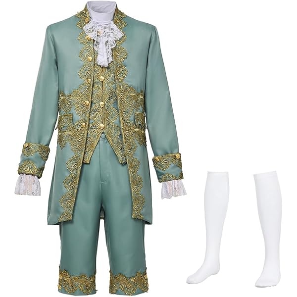 Amazon.com: COUCOU Age Victorian Costume Men Rococo Costume Suit