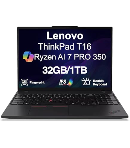 Amazon.com: Lenovo ThinkPad T16 Gen 2 21HH001MUS 16
