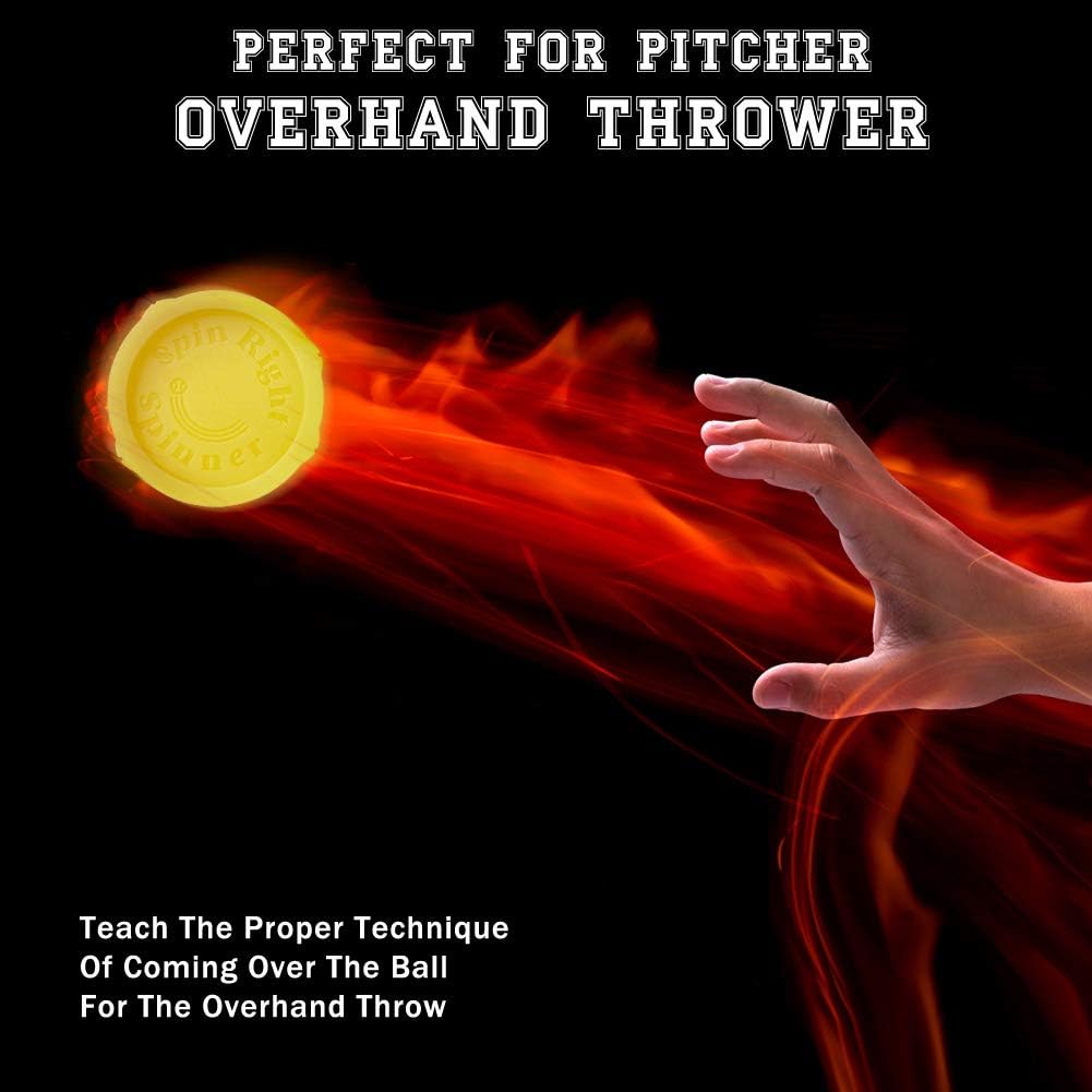 Spin Right Softball Spinner Fastpitch for Pitcher Overhand Thrower Training Aid Equipment, Perfect for Pitching & Throwing, Used at Top Collegiate Programs, 1 Pack : Sports & Outdoors