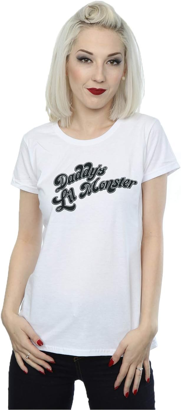 Women's Harley Quinn Daddy's Lil Monster Basic T-Shirt