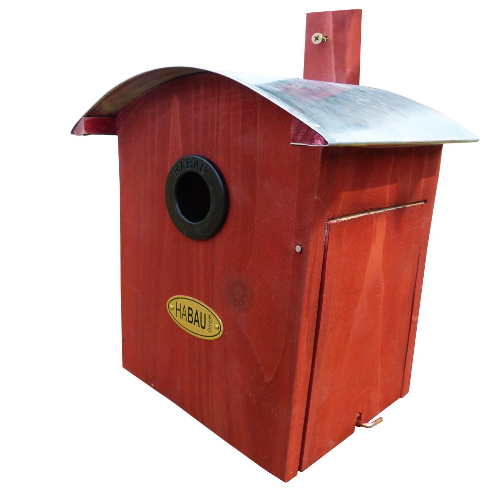 Habau 2964 Nesting Box Curved Roof Red