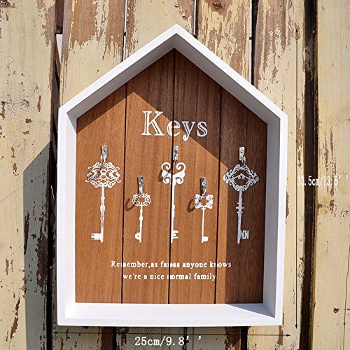 CONNECTWIDE Wall Mounted Hanging Wooden Key Boxes (Beige)