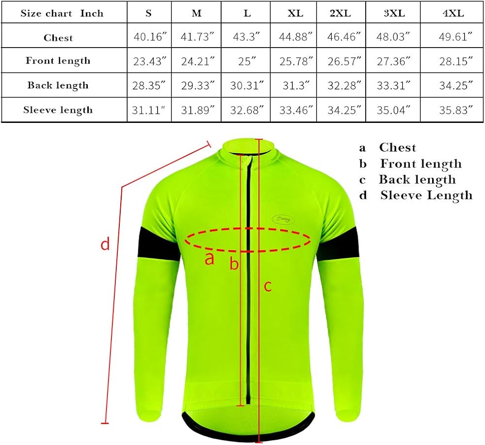 Dooy Men's Cycling Bike Jersey Long Sleeves Full Zipper Biking Shirts with Pockets, Breathable MTB Shirt Basic Series : Sports & Outdoors
