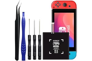 XYIRMCYF HAC-003 Battery (2024 New Upgrade), 7500mAh High Capacity Battery for Nintendo Switch 2017 Game Console HAC-001 Internal with Repair Kits