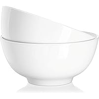 DOWAN 22 Ounce Soup and Cereal Bowls, Porcelain Serving Salad Bowls, Dishwasher & Microwave Safe, Bowl Set for Rice…