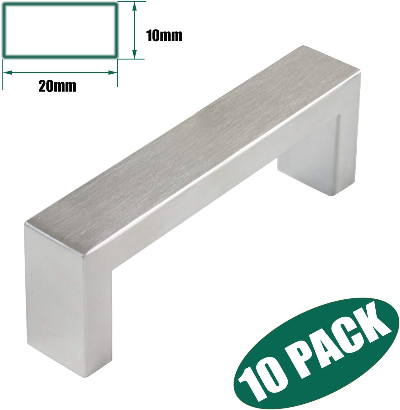 Best probrico kitchen cabinet pulls brushed nickel t bar stainless steel door knobs