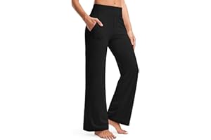 wkwmrpet Wide Leg Yoga Pants with Pockets for Women High Waist Stretchy Pantalon Femme Confortable Sweatpants