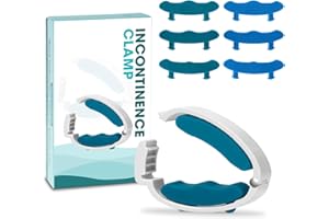 Blosail Adjustable Incontinence Clamp for Men – Reusable Male Incontinence Device with Interchangeable Soft & Silicone Pads, 