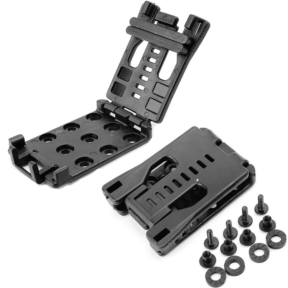 HemeraPhit Nylon Belt Clip Outdoor Loops for Knife Kydex Sheath Holster Camping DIY Outdoor Tool Clip, Set of 2 (New type)