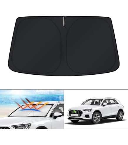 Jenofa All-Weather Floor Mats & Cargo Liner For Audi Q3 2019-2023 - TPE, Black, Full Set - View #2
