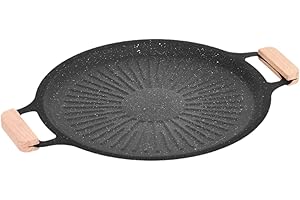 Fxzqgnh Barbecue Cookware Set, Practical and Versatile Cast Iron with Two Handles, Crepe Pan for Camping, All-Purpose Use, 28