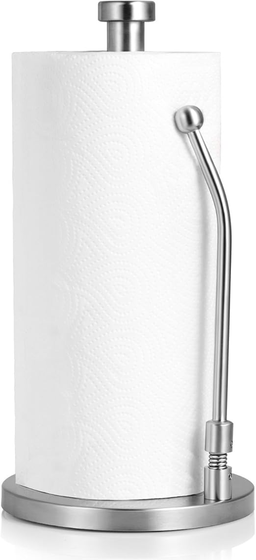 Amazon Com Standing Paper Towel Holder Stainless Steel Kitchen