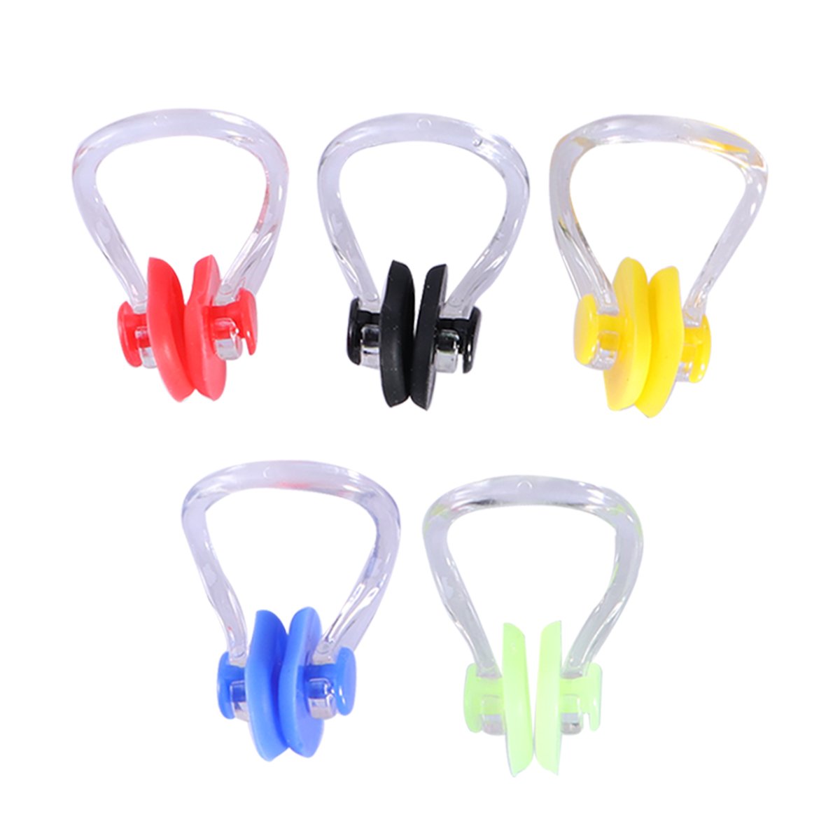 5pcs Swimming Swim Nose Clip Silicone Soft AntiSlip Nose Plug Protector