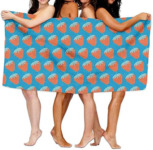 Unisex Bath Towels Strawberries Large Towel Blanket Maximum Softness And Absorbency For Luxury Hotel &amp; Spa