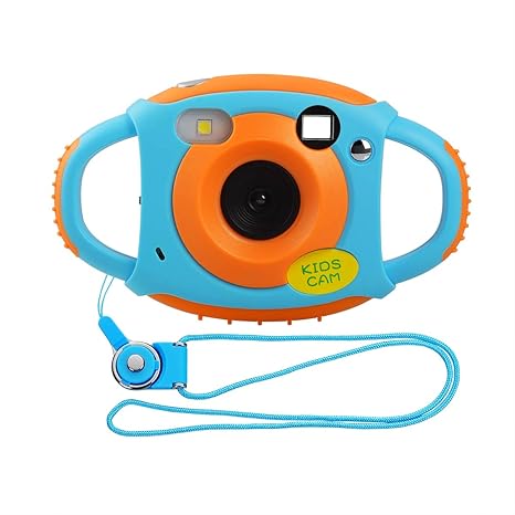 Miavogo Kinderkamera Kamera für Kinder 5 Megapixel 1,77 Zoll LCD, Orange (Generation 2.)