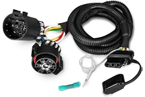 OPT7 Easy Connect USCAR 7 Pin to 4 Pin Harness w/Reverse Wire, 43" Plug'n'Play Adapter for Tailgate Light Bar – Fits 2007-2025 Tacoma, Tundra & 2005-2014 F150, Dodge Ram, Chevy Silverado, GMC Sierra