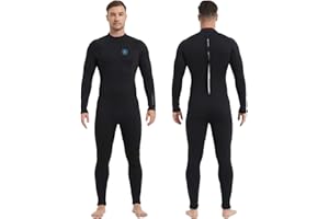 Lemorecn Men's Wetsuit 3/2mm and 5/4mm,Full Wetsuits for Men and Women,Wetsuits for Diving Snorkeling Surfing Swimming