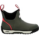 Xtratuf Women's Ice Fleece Lined Ankle Deck Boot, Green, Size 8(M)