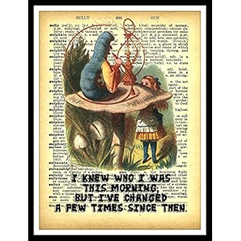 Alice in Wonderland Quote FRIDGE MAGNET 3.5x5 This Morning Magnetic Poster