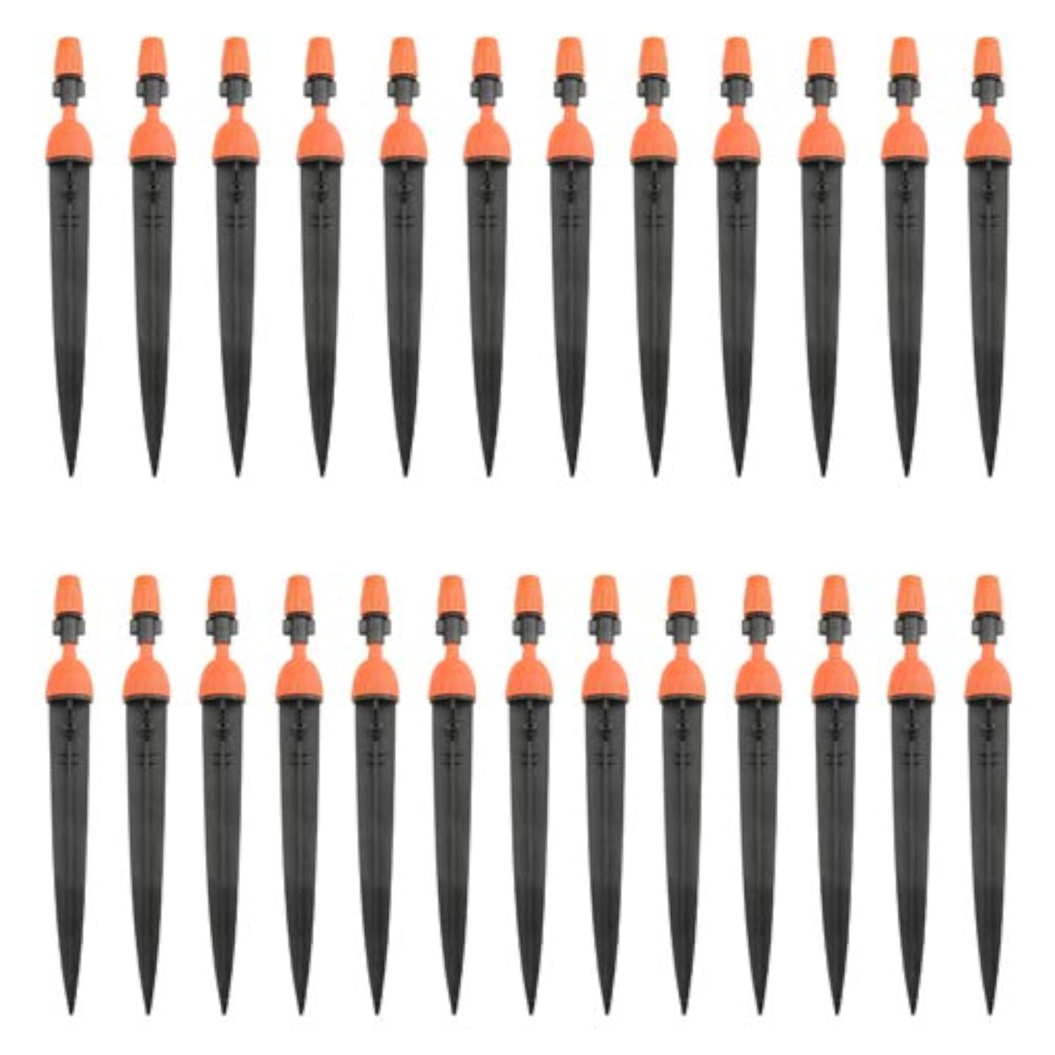 XLX 50PCS(25Pairs) Micro Garden Irrigation Kit 360 Degree Adjustable Misting Drippers Atomizing Connector Spray Misting Dripped Closed Integral Emitter Nozzle Sprinkler Irrigation System