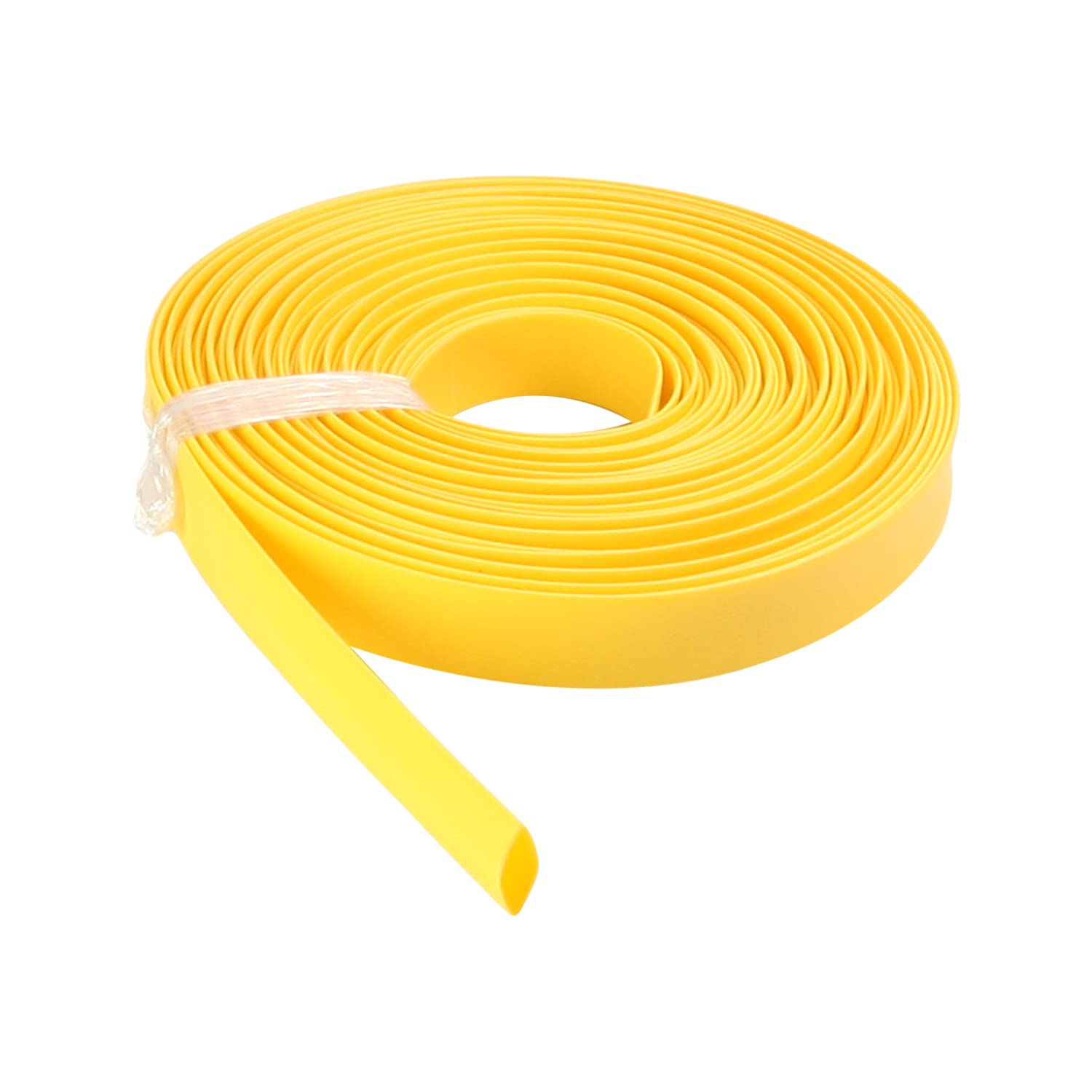 Othmro 1pc Heat Shrink Tubing, 8mm ID Shrink Tube Electric Insulation Tube, 2:1 Ratio Heat Shrink Sleeving Cable Protector—Yellow (Length: 10m)
