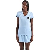 Armani Exchange Womens Milano Edition Cotton V Neck Tee
