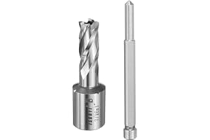 HARFINGTON Annular Cutter 7/16" Cutting Diameter Shank 3/4" with 1" Depth of Locating Pin M2 High-Speed Steel Drill Bit Annul