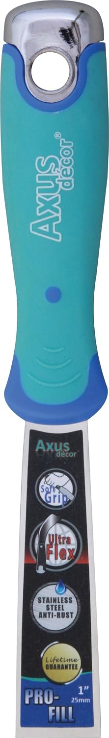 Axus Decor Pro-Fill (Blue Series) Stainless Steel Flexible Filling Knife, Filler Knife