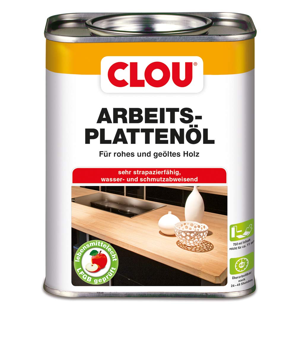 Clou 4007141329935 Arbeitsplatten-Ö l, fü r rohen oder geö ...