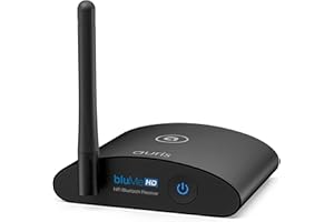 Auris Blume HD Long Range Bluetooth 5.3 Music Receiver Hi-Fi Audio Adapter with Audiophile DAC, LDAC & AptX HD for Home Stereo, AV Receiver or Amplifier
