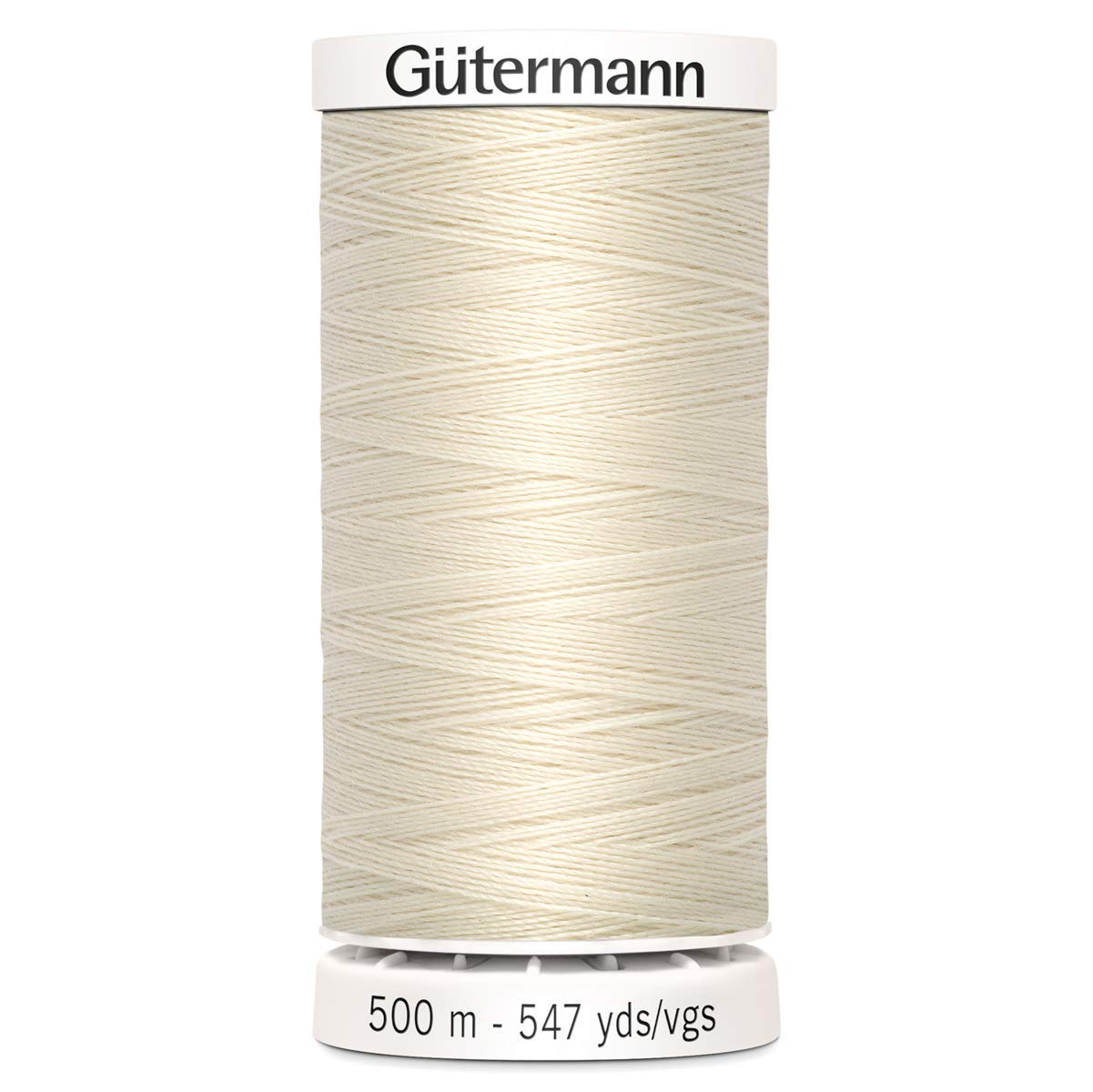Gutermann Sew All Polyester Thread, 500mtr, Porcelain (0802), 5.5 x 3 x 3 cm