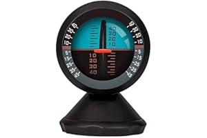 Timloon Car Inclinometer Level Tilt Gauge Indicator Gradient Balancer Tool for Off-Road Vehicle and self-Driving Travelling Supplies