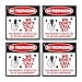 (4-Pack) No Trespassing We Don’t Call 911 Sign, 5.5 X 5.5 Self-Adhesive Vinyl Sticker