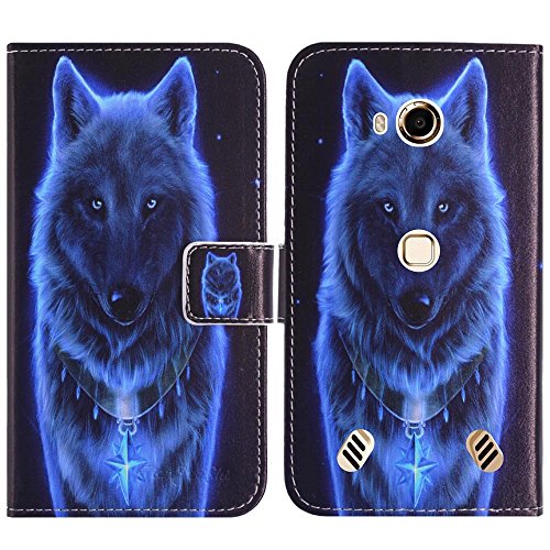 TienJueShi Wolf Book-Style Flip Leather Protector Case Cover Skin Etui Wallet for Doogee S60 lite 5.2 inch