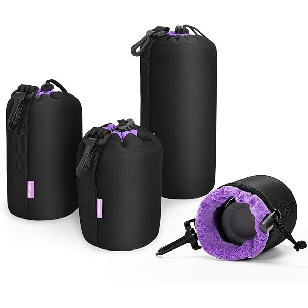Amazon.com : CADeN Lens Pouch Set 4 Pack Replacement Compatible