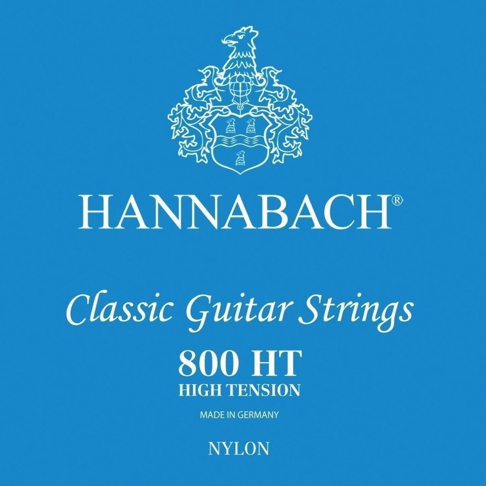 Hannabach Classical Guitar Strings Series 800 Super Low Tension silver-plated E1, 8001SLT, strings for guitar (silver-plated copper wire, low tension, for entry-level classical guitars)