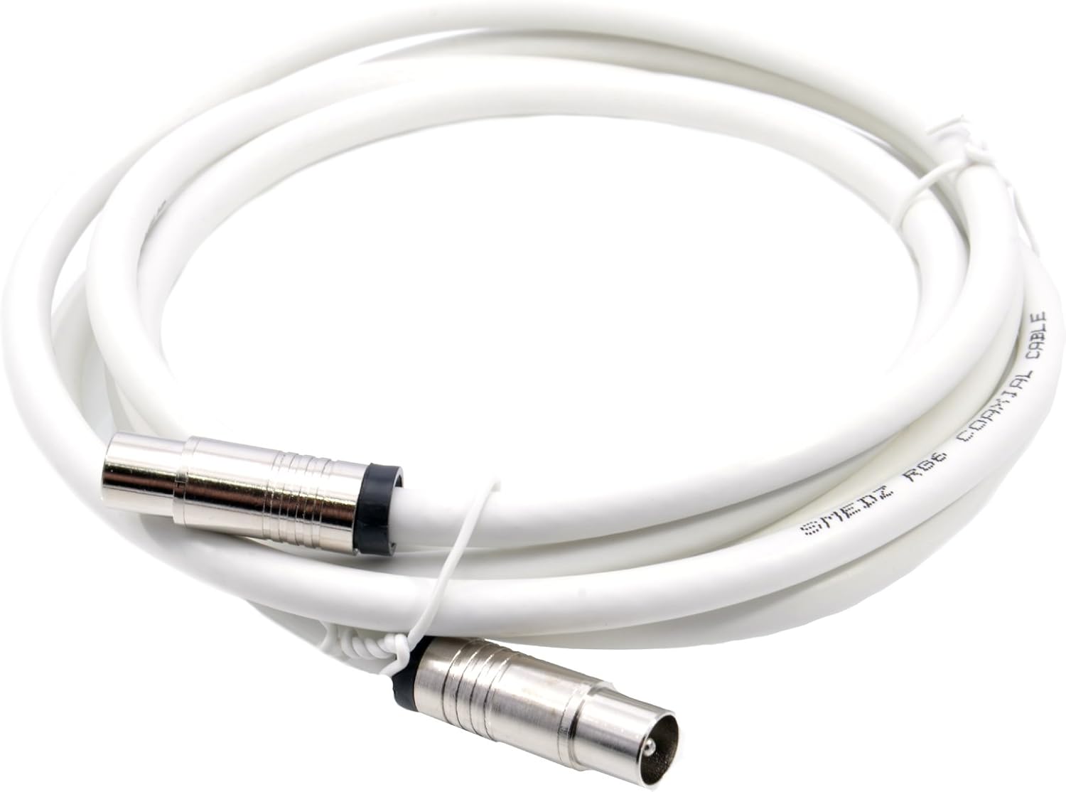 Smedz 2 m TV Aerial Cable Extension Kit with Premium Fitted Compression