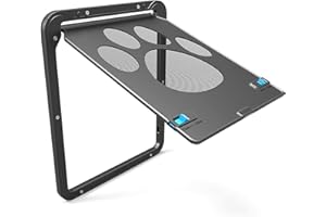 Cenroelon Pet Kitty Dog Door Flap Gate Opener Controlled Gate Opener Controlled Entry Electronic Screen Window Protector Wall