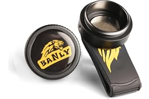 Banly Round Pool Chalk Holder - Portable Pool Cue Chalk Holder, Magnetic Mini Chalk Holder Pool Billiards, Pool Cue Chalk Case Container Box for Billiard Cue Tip Tool Snooker Pool Table Accessory