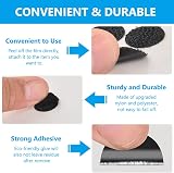OFFCUP Self Adhesive Dots 504 Pairs Nylon Hook Loop Double Sided Pads Black view 4