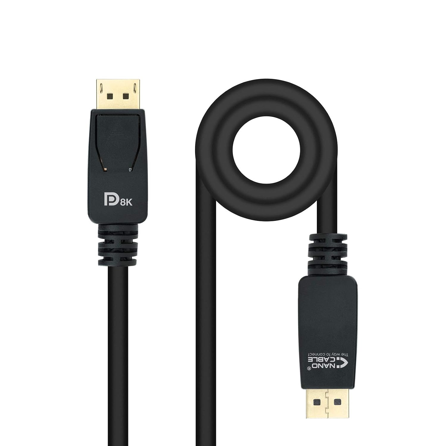Nanocable DP 1.4 Cable VESA Certified DP M/M 3m, Black, 3 metros