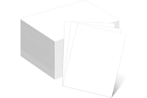 110lb White Cardstock 8.5x11, Goefun 100 Sheets Heavyweight White Card Stock 300 GSM for Invitations, Menus, Poster, DIY Card