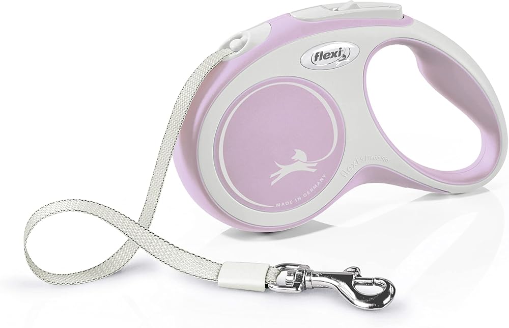 flexi Comfort S Tape 5 m blush-rosé Retractable Leash for Dogs up to 15 kg