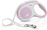 flexi Comfort S Tape 5 m blush-rosé Retractable Leash for Dogs up to 15 kg